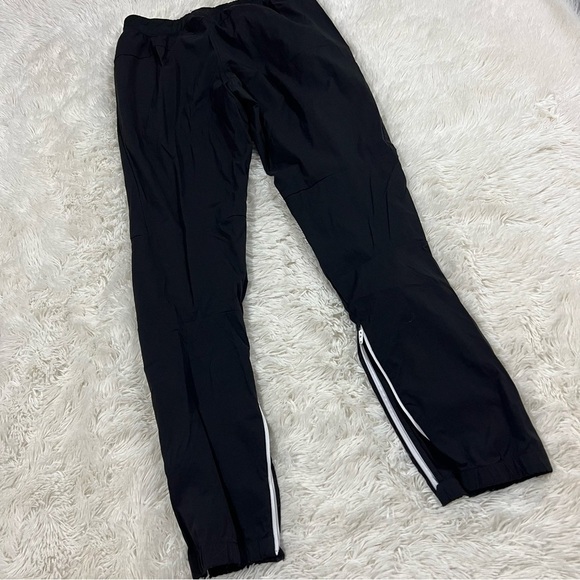 Adidas Womens High Rise Ankle Zip Track Pants Black Soccer Warm up Medium - Picture 9 of 13